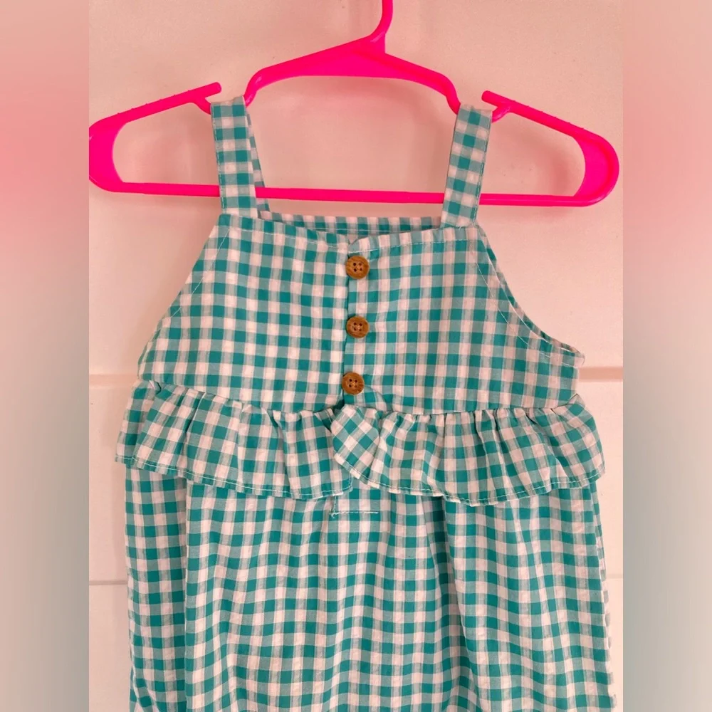 Carter's checkered Romper